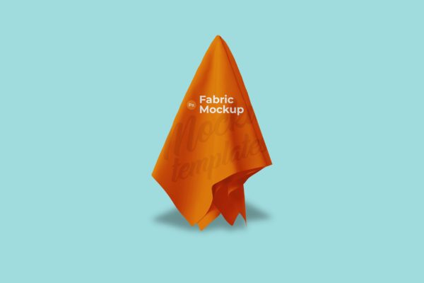 织物餐巾设计样机模板 Fabric Mockup