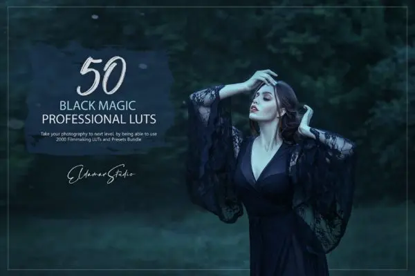 50个黑魔法恐怖效果滤镜LR预设+LUT预设 50 Black Magic LUTs and Presets Pack