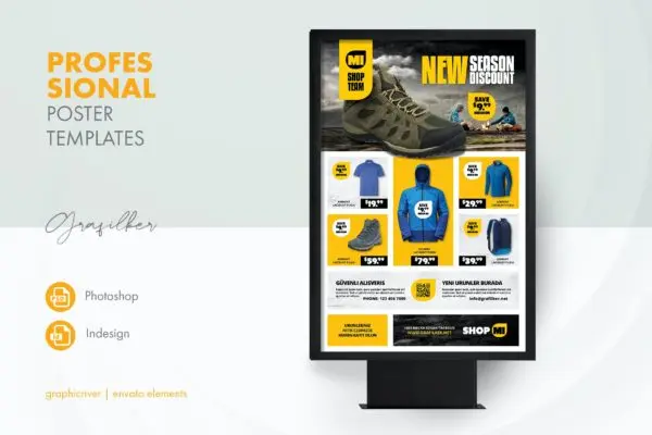 产品广告海报宣传单设计模板 Shopping Product Poster Templates