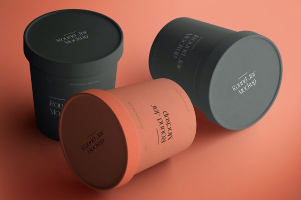 等距视图冰淇淋杯外观品牌设计样机素材 Isometric Ice Cream Cup Mockup