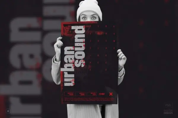 城市之声音乐派对海报设计模板 Urban Sound – Poster Design Template