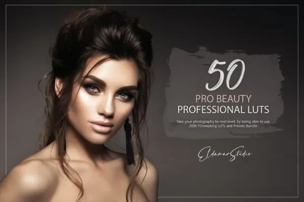 50个美容修图LR预设+LUT预设 50 Pro Beauty LUTs and Presets Pack