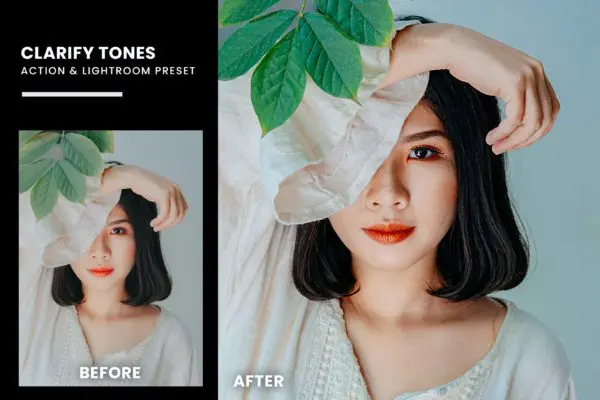 清新绿色调PS动作&LR预设素材 Clarify Tones Action & Lightrom Presets