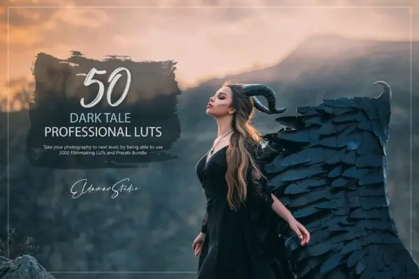 50个暗黑风摄影LR预设+LUT预设 50 Dark Tale LUTs and Presets Pack