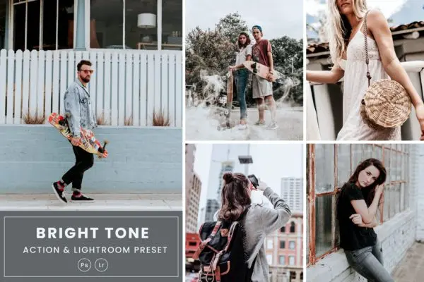 明亮色调PS动作&LR预设素材 Bright Tone Action & Lightrom Presets