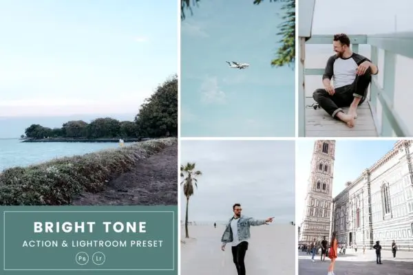 明亮滤镜PS动作&LR预设素材 Bright Tone  Action & Lightrom Presets