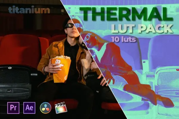 红外热成像LUT调色预设包 Titanium Thermal LUT Pack (10 Luts)