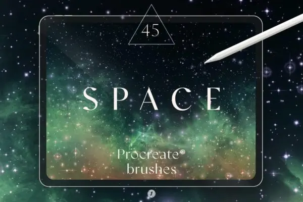 45个独特星云/太空画笔笔刷合集 Space Procreate Brushes