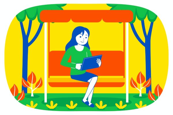 假期周末趣味活动彩色插画矢量素材v19 Weekend Fun Vector Illustration #19