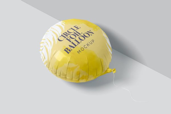 圆形箔气球设计样机素材 Circle Foil Balloon Mockups