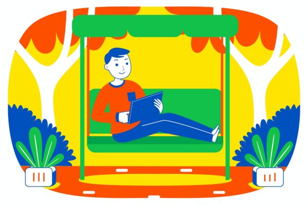 假期周末趣味活动彩色插画矢量素材v20 Weekend Fun Vector Illustration #20