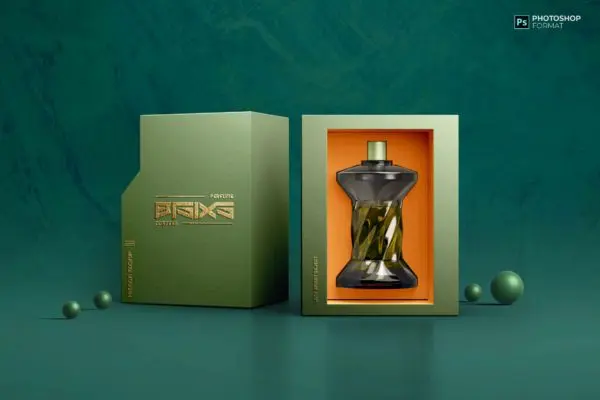 豪华产品香水化妆品包装设计样机素材 Luxury Perfume Mockup – Product Perfume