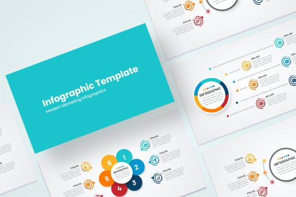 现代营销信息图表模板 Modern Marketing Infographics – Sanstemp