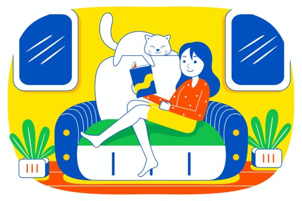 假期周末趣味活动彩色插画矢量素材v1 Weekend Fun Vector Illustration #01