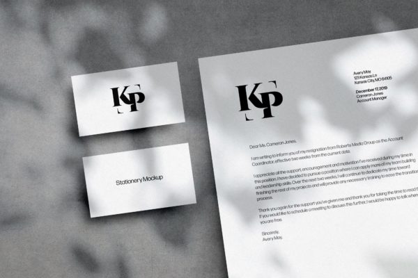 办公室文具VI展示样机素材 Office Stationery Mockup Scene