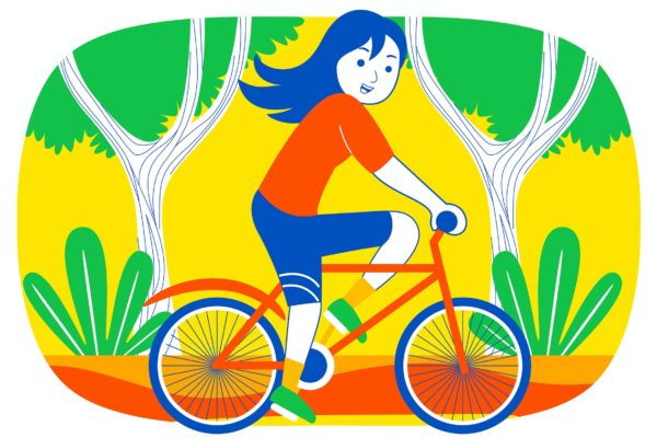 假期周末趣味活动彩色插画矢量素材v7 Weekend Fun Vector Illustration #07