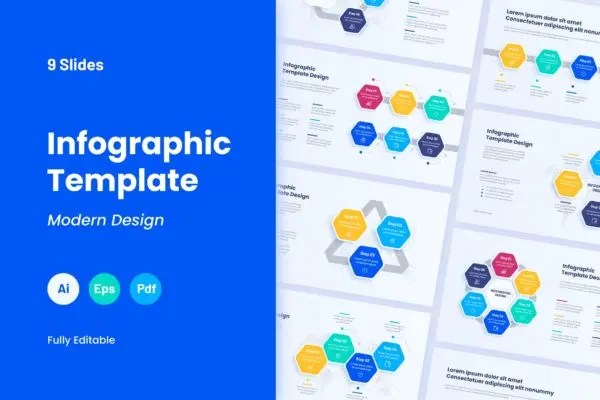 商业主题信息图表模板包 Business Infographic Templates Bundle – Sanstemp