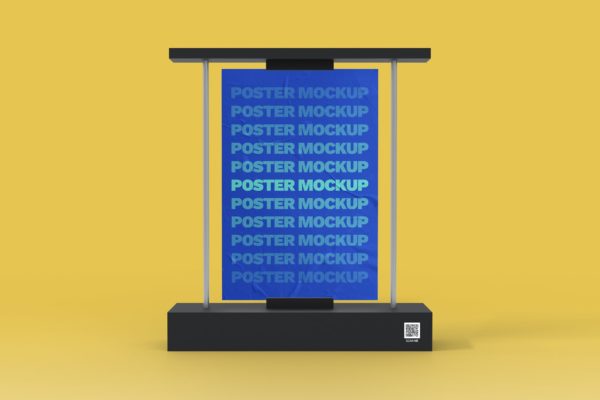 街道广告牌Banner海报样机素材v1 Street Billboard Banner Poster Mockup 01 – YDM