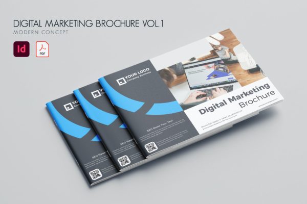 数字营销杂志宣传册设计模板v1 Digital Marketing Brochure Vol.1