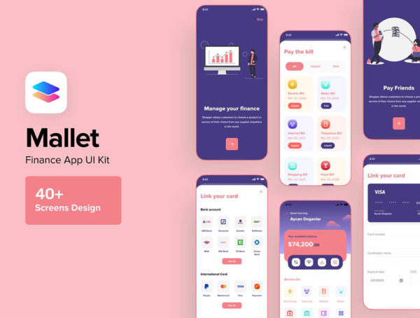 设计森林下午茶：投资市场金融平台App UI套件