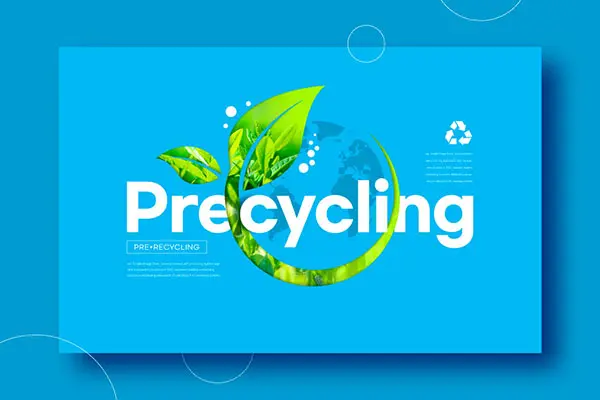 PRE循环使用回收环保海报设计韩国素材[psd]