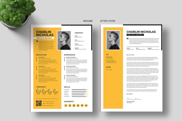 现代求职简历设计模板 Modern Resume Template