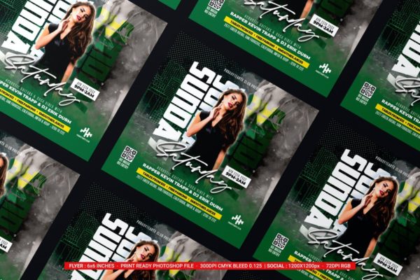夜总会音乐派对传单海报模板 Night Club Flyer