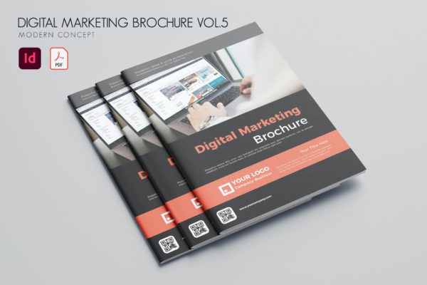 数字营销杂志宣传册设计模板v5 Digital Marketing Brochure Vol.5