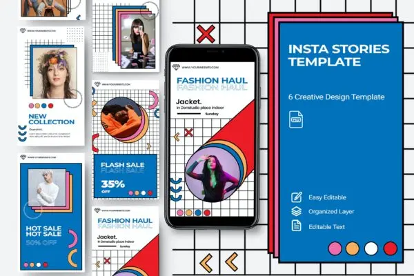 简约图案Instagram故事社交贴图素材v1 Pattern – Stories Instagram Vol.1