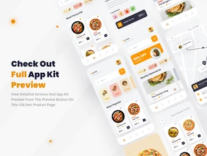 设计森林下午茶：美食配送App应用程序 UI 套件