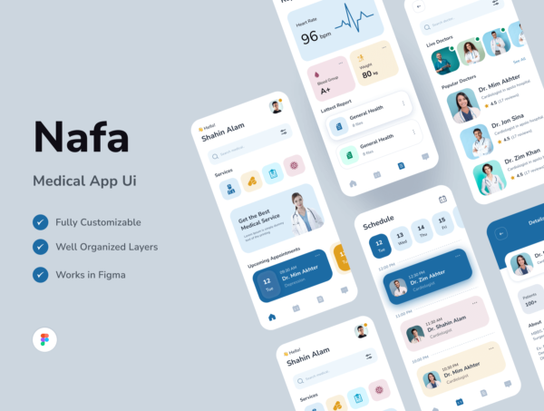 设计森林下午茶： 医疗App应用程序设计iOS UI套件
