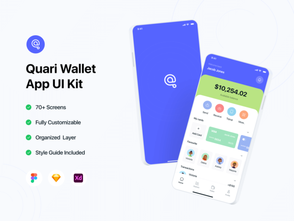 设计森林下午茶：金融电子钱包App应用程序 UI 套件