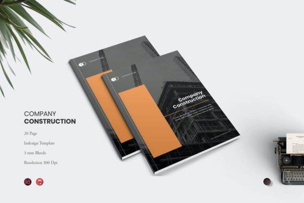 建筑公司介绍宣传册设计模板 Construction Company
