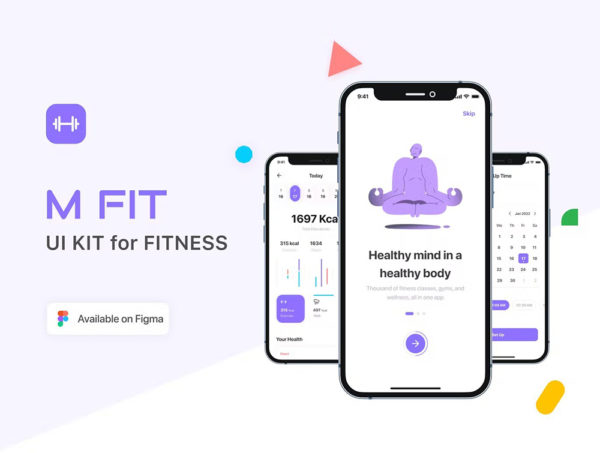 设计森林下午茶：健身教练/课程App应用UI套件