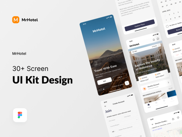 设计森林下午茶：预订酒店App应用UI KIT