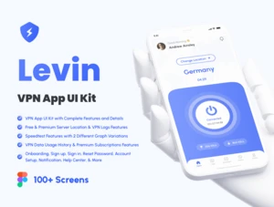 设计森林下午茶： VPN科学上网App应用程序 UI 套件