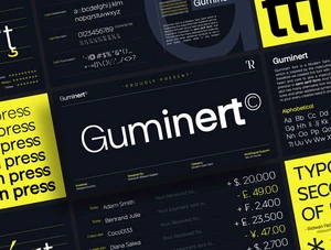 设计森林下午茶：Guminert现代无衬线字体