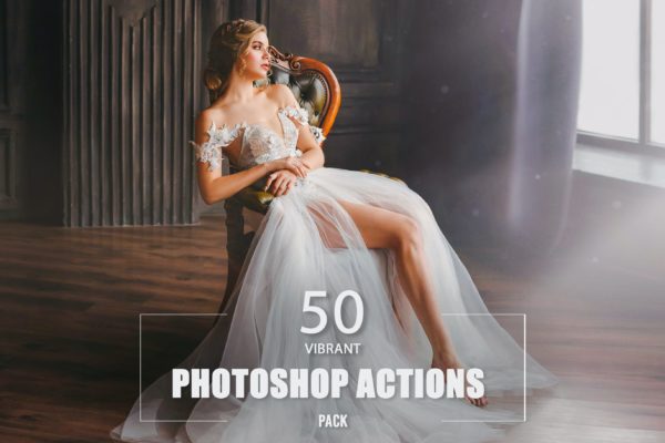 50款充满活力的色调ps动作 50 Vibrant Photoshop Actions