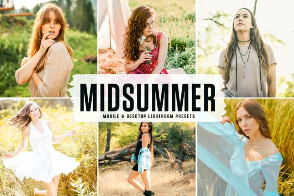仲夏户外摄影LR照片调色预设 Midsummer Mobile & Desktop Lightroom Presets