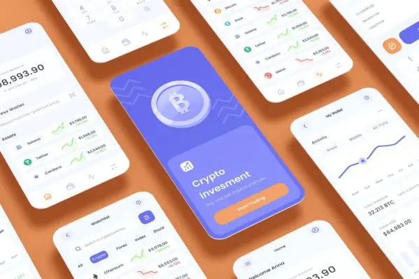 加密交易&外汇投资交易App应用程序UI套件 Crypto Trade & Forex Investment Trading App UI Kit