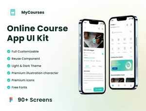 设计森林下午茶：在线课程App高级应用程序UI设计套件