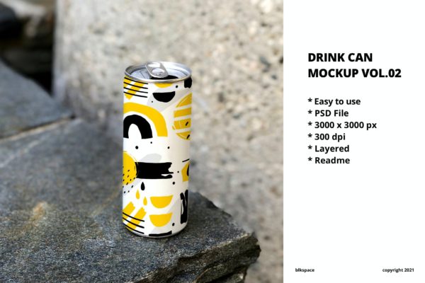饮料易拉罐包装设计样机v2 Drink Can Mockup Vol.02