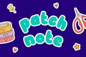 儿童书籍无衬线字体素材 Patch Note – Kids Font