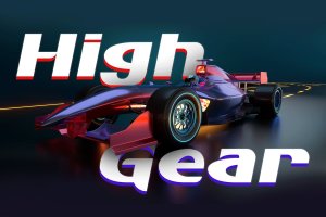 赛车游戏无衬线字体素材 High Gear – Gaming Font