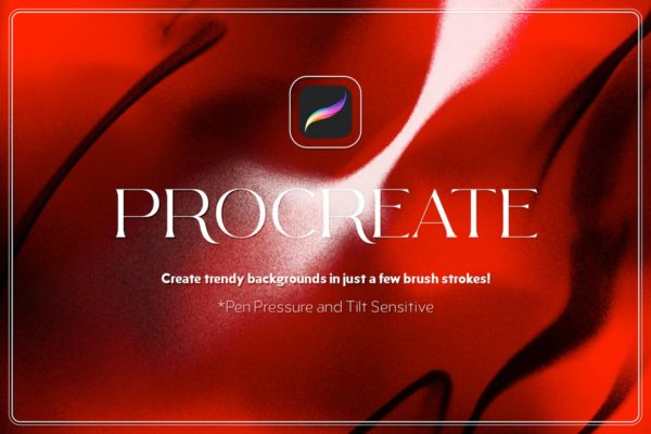 颗粒背景Procreate笔刷素材 Procreate Brushes for Grain Backgrounds