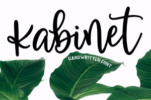 简单现代手写字体素材 Kabinet