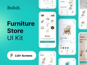 设计森林下午茶：家具店App移动应用程序UI套件