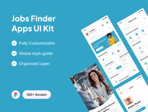 设计森林下午茶：应聘求职App应用程序UI套件
