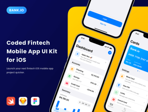 设计森林下午茶：适用于iOS 16的金融科技App应用 UI工具包