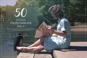 50个复古照片叠层背景素材v1 50 Vintage Photo Overlays – Vol. 1